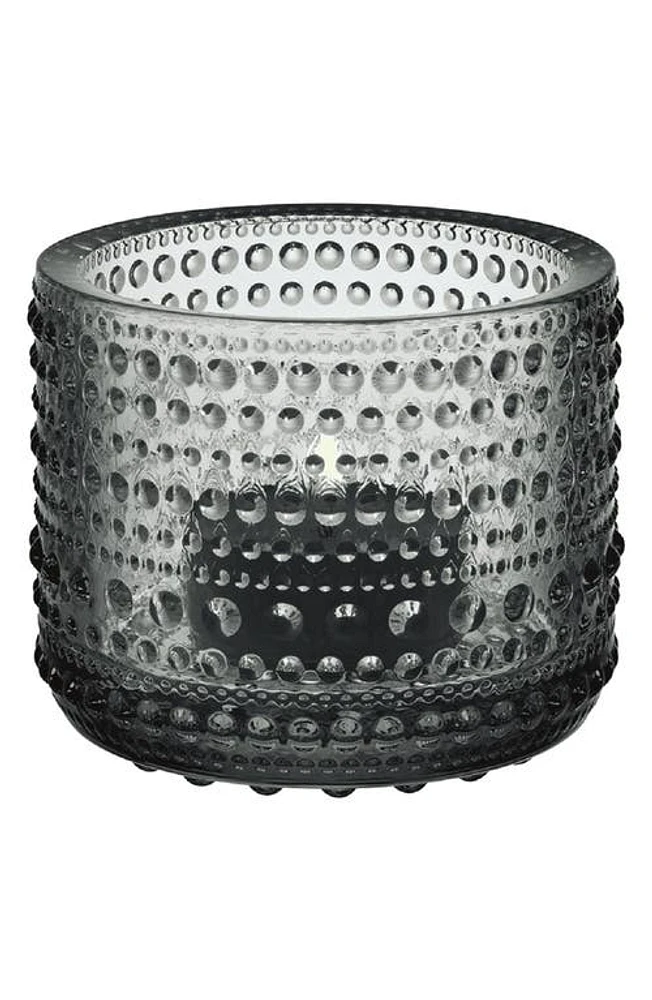 Iittala Kastehelmi Tealight Candleholder in Grey at Nordstrom