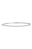 Bony Levy Diamond Bangle in 18K White Gold at Nordstrom, Size 7