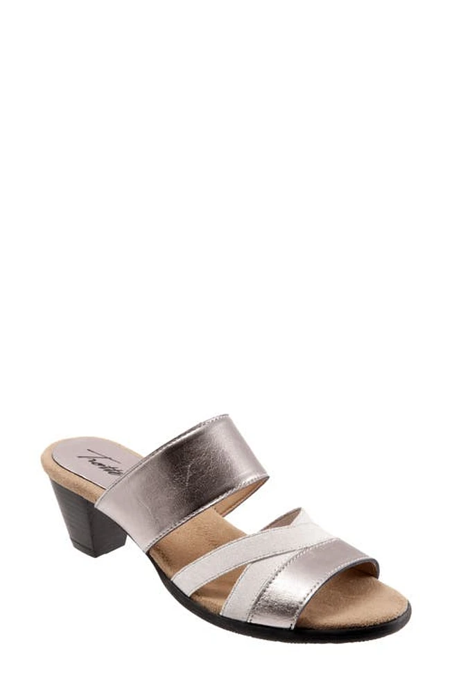 Trotters Maxine Slide Sandal Pewter Metallic at Nordstrom,