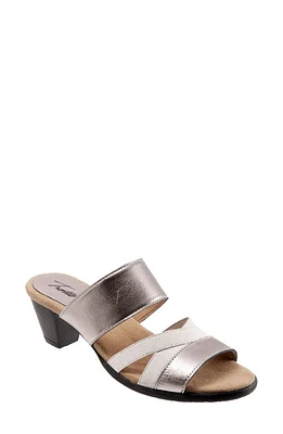 Trotters Maxine Slide Sandal Pewter Metallic at Nordstrom,