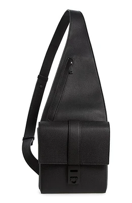 FERRAGAMO Twins Leather Sling Bag in Nero at Nordstrom