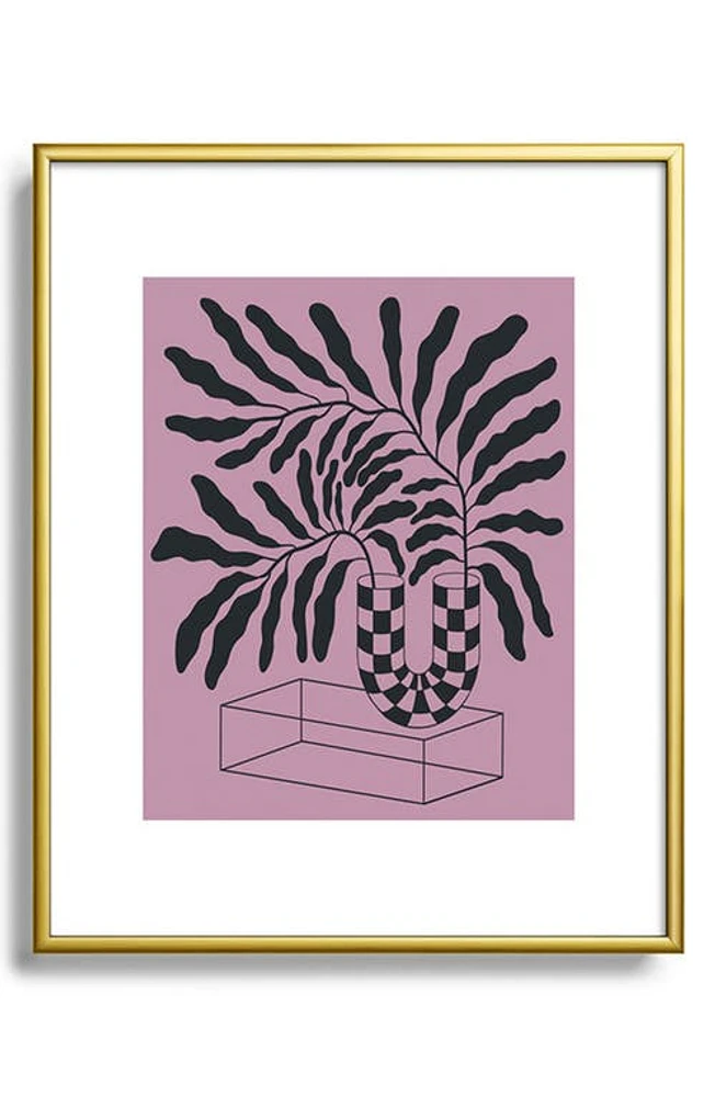 Deny Designs Fiona 3 Framed Art Print in Golden Tones at Nordstrom