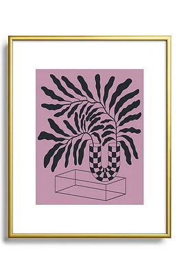 Deny Designs Fiona 3 Framed Art Print in Golden Tones at Nordstrom