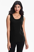 Misook Scoop Neck Tank Black at Nordstrom,