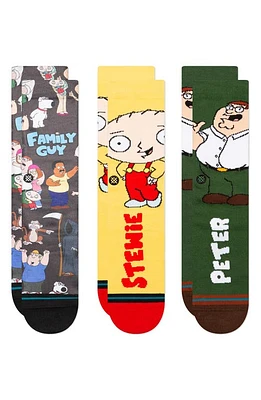 Stance x 'Family Guy' Assorted 3-Pack Family Values Socks in Multi at Nordstrom, Size Large