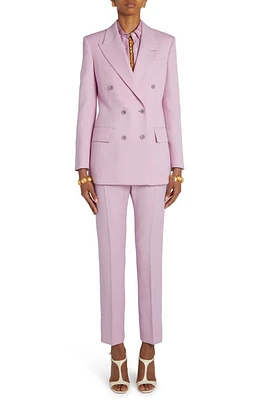 TOM FORD Double Breasted Virgin Wool & Silk Twill Blazer Crocus Petal at Nordstrom, Us