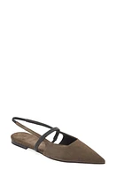 Brunello Cucinelli Monili Pointed Toe Slingback Flat C8769 Torba at Nordstrom,