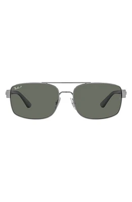 Ray-Ban 61mm Pillow Polarized Sunglasses in Gunmetal at Nordstrom