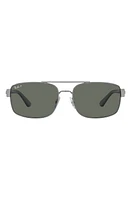 Ray-Ban 61mm Pillow Polarized Sunglasses in Gunmetal at Nordstrom