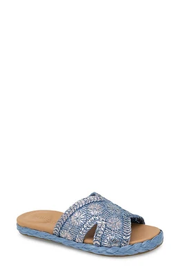 GENTLE SOULS BY KENNETH COLE Tristan Woven Raffia Sandal Zen Blue at Nordstrom,