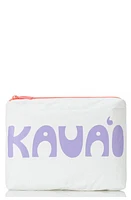 Aloha Collection Small Water Resistant Tyvek Zip Pouch in Ube at Nordstrom