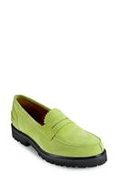 band of the free Alder Lug Penny Loafer Lime at Nordstrom,