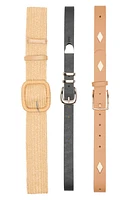 3-for-1 Buckle Belt Set