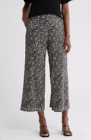 Wide Leg Pull-On Crop Pants