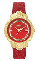Mouffetard Leather Strap Watch, 38mm