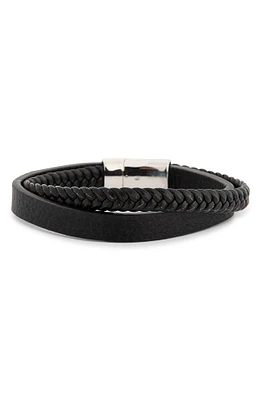 Men's Faux Leather Bracelet