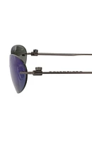 60mm Oval Sunglasses