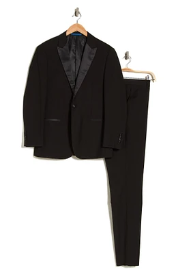 Slim Fit Satin Peak Lapel 3-Piece Tuxedo