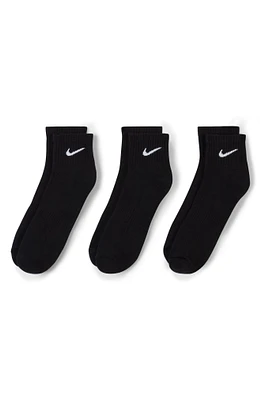 Kids' Assorted 3-Pack Dri-FIT Everyday Cushioned Ankle Socks