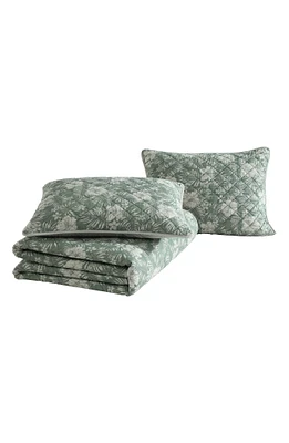 Hibiscus Jungle Cotton Quilt Set