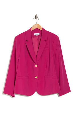 Notch Lapel Two Button Blazer