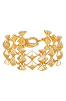 Geometric Chain Toggle Bracelet