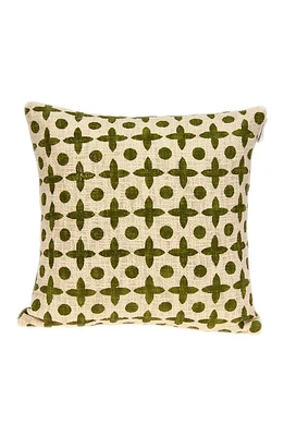 Sitara Transitional Printed Pillow - 18" x 18" - Beige