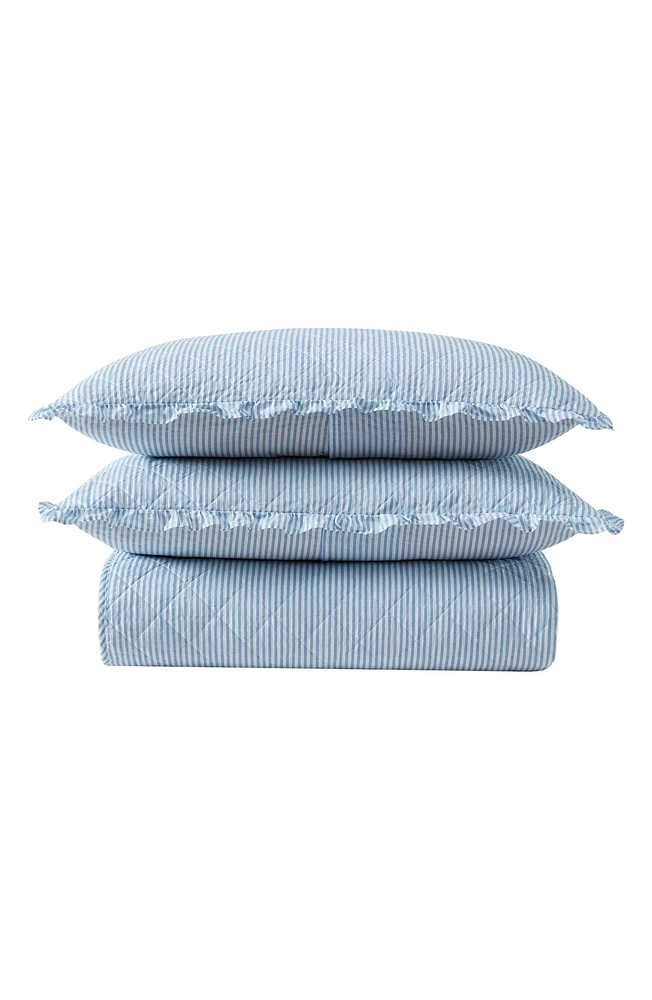 Oxford Quilt & Sham 3-Piece Set