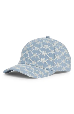 Floral Eyelet Baseball Cap