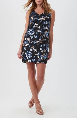 Glitterati Sequin Flower Shift Dress