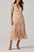 Lace Trim Tiered Dress