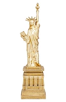 Goldtone Polystone Statue of Liberty Sculpture