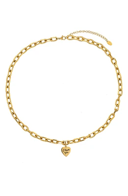 I Love You Pendant Necklace