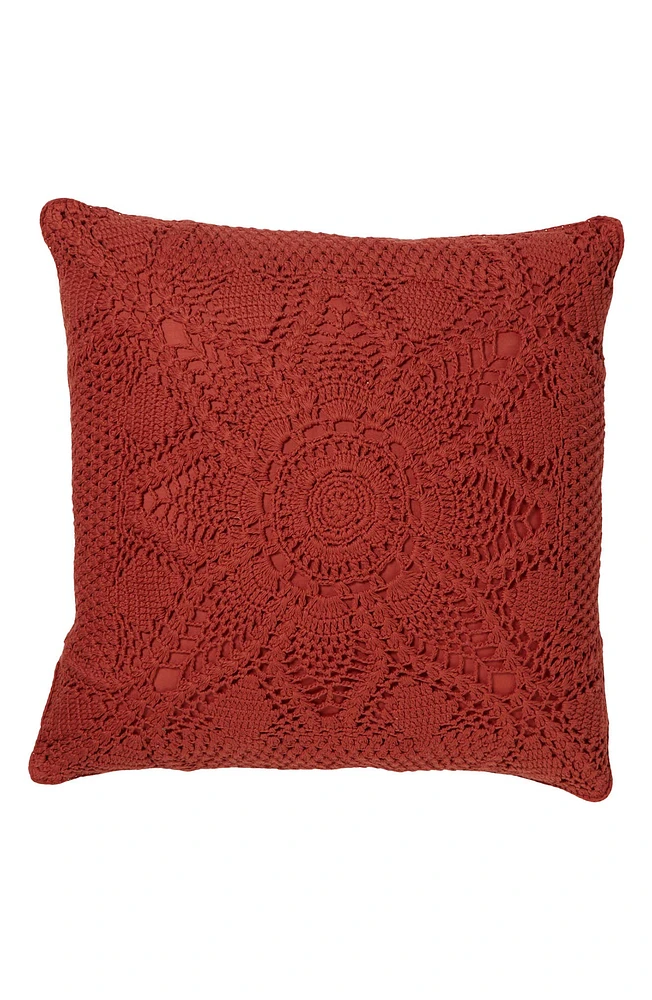 Olivia Crocheted Accent Pillow
