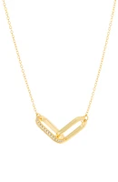 Pavé Link Pendant Necklace