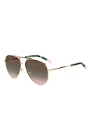 57mm Gradient Aviator Sunglasses