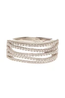 Sterling Silver Cubic Zirconia Gladiator Ring