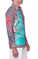 Paisley Linen & Cotton Blend Button-Up Shirt