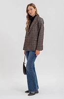 Plaid Double Breasted Blazer