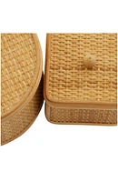 Set of Two Rattan Storage Bins