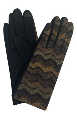 Chevron Jersey Touchscreen Gloves