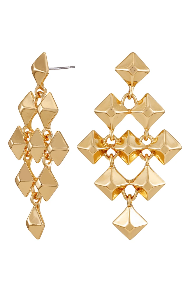 Geometric Chandelier Earrings