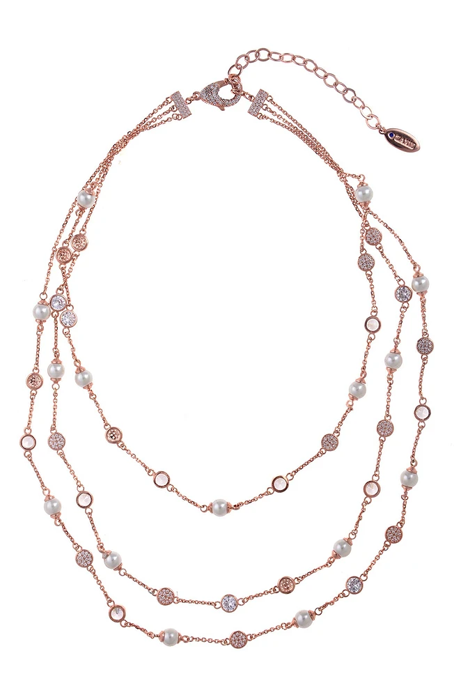 Imitation Pearl Layered Necklace