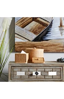 Set of Two Rattan Storage Bins