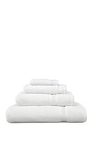 White Herringbone 4-Piece Towel Set