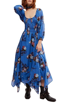 Morning Glory Floral Smocked Long Sleeve Maxi Dress