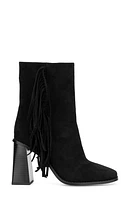 Aarya Faux Suede Fringe Bootie
