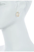 Brass Hoop and Huggies - Set of 3