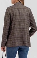 Plaid Double Breasted Blazer
