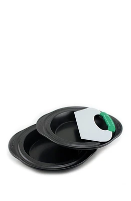 Gray Perfect Slice Pie Pan - 3 Piece Set